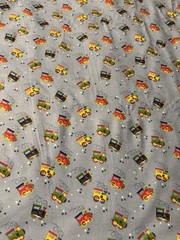 snuggle flannel fabric- By The Yard -trains