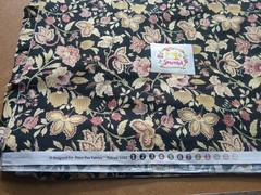 Vintage Peter Pan Fabrics Pattern 1043 Biotical Paisley Floral 2 Generous Yards