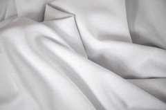 White Poplin Fabric Polyester Solid 60” Yard