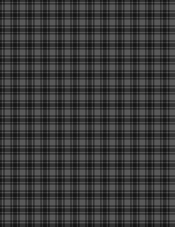 WILMINGTON 33895-999 BLACK PLAID BTY Free Pattern with purchase