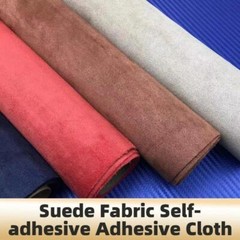Self Adhesive Faux Suede Fabric Wrap Film Sticker Stretch Diy Car Interior Craft
