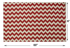 Chevron Printed Canvas Fabric Waterproof Outdoor 60″ wide 600 Denier by the yard