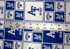 Air Force Falcons Blue White Collage Cotton Fabric by Sykel BTHalfY #32