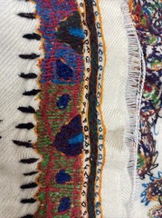 Lot 2 Woven Fabric Yarn Dyed Unique Geometric Patterns – 23.5″ x 19 in
