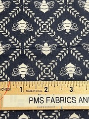 Moda Sun Drenched Bees on INDIGO 100% cotton fabric by the yard 36×44 43204 15