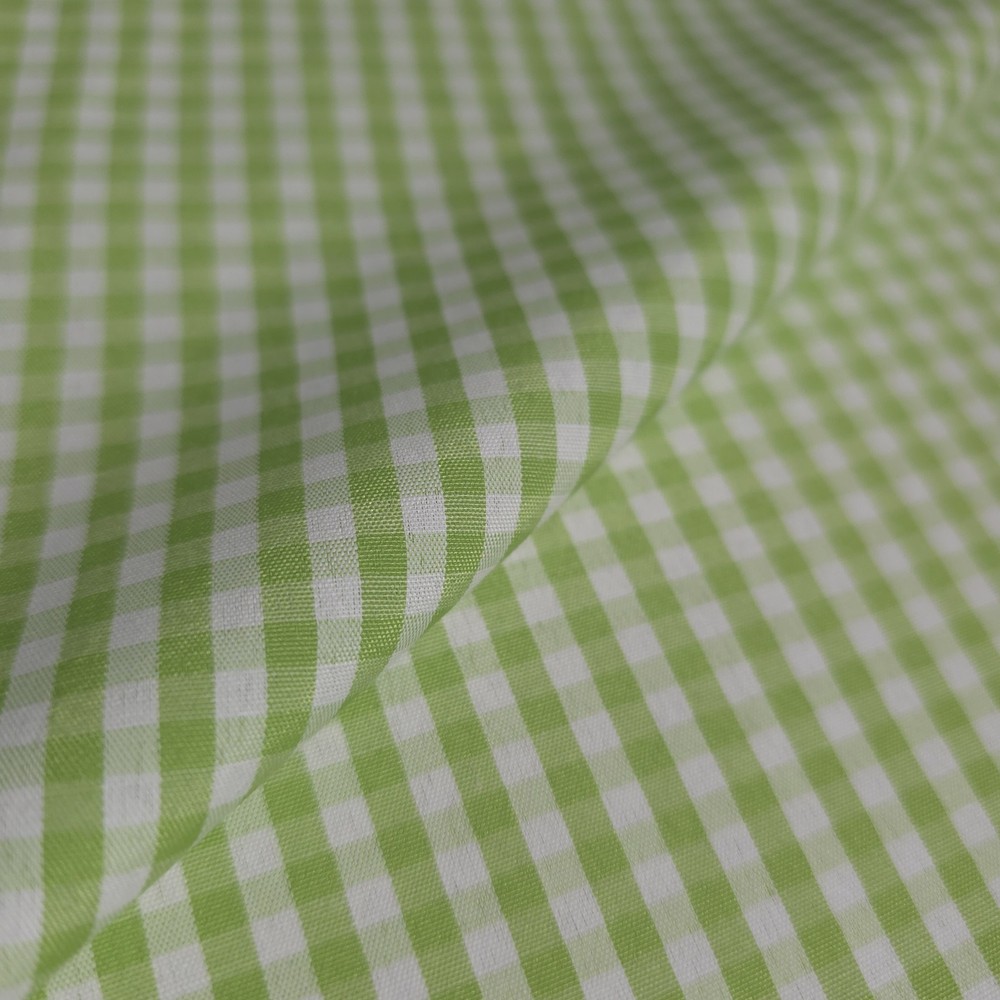 Lime Green Small Gingham Check 58″ By The Yard Pillow Cushion Fabric