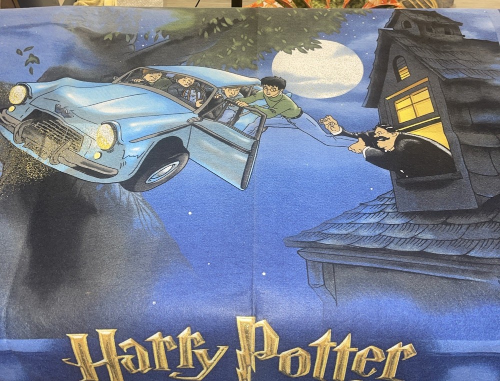 New Vtg. Harry Potter 36″ x 48″ Cotton Felt Panel from Chamber of Secrets