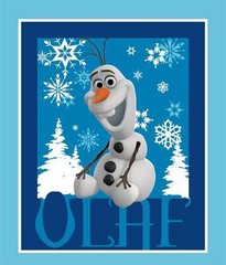 Disney Frozen Olaf fabric panel plus 1-1/4 yards Scenic fabric