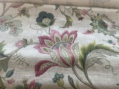 DESIGNER KAUFMANN “MULTICOLOR ” screenprint Upholstry Fabric USPS Shipping