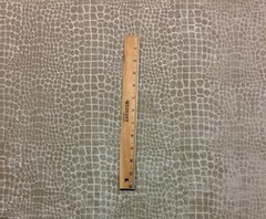 BALLARD DESIGNS KYLIE LINEN BEIGE TEXTURED VELVET CROCODILE FABRIC BY YARD 56″W