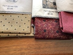 15 Assorted Fat Quarters In Shades Of Browns And Greens
