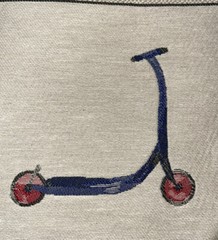 Square By Design Toys With Wheels Fabric pillow Chair Cover Embroidered USA