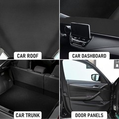 3MM Flat Knit Headliner Fabric Foam Back Auto Roof Repair Upholstery Material
