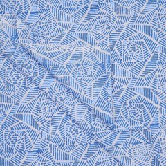 5 Yard Hand Block Print Handmade Cotton Indian Natural Sanganeri Print Fabric.