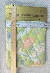 VTG 70s MCM Carole Fabrics Sample Book 10.5″ x 15.5″ 70s Colors for Crafting