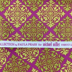 DC-4153 Best Friend Cotton Fabric 37” X 44” Pink Green Summer Soiree Paula Prass