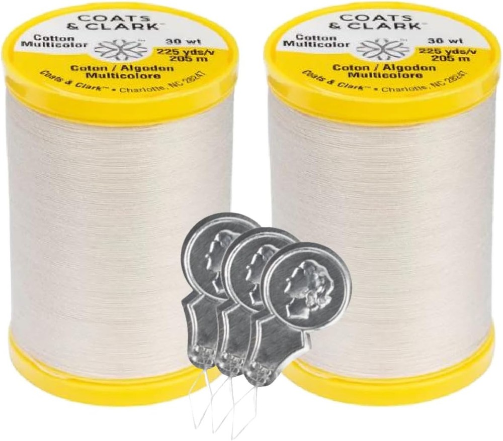 Coats & Clark Cotton All Purpose Sewing Thread 100% Mercerized Natural
