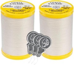 Coats & Clark Cotton All Purpose Sewing Thread 100% Mercerized Natural