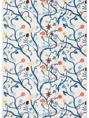 IKEA REVFINGERÖRT Pre-cut Fabric Botanical White Multicolor59x118″406.081.57-NEW