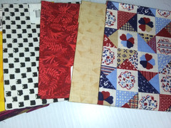 8 Fat Quarters Cotton FQ 18 x 22 Quilting Craft Fabric Bundle Lot
