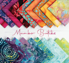 MAMBO BATIKS 4365 33 Blue Multi Space Circles MODA BATIKS Quilt Fabric
