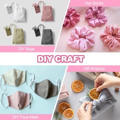 14Pcs 8″ x 8″ Solid Color Cotton Fabric Bundles Precut Fabric Pink/Brown