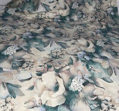 Vintage 1990 Floral Print House N’ Home Fabrics & Draperies Upholstery 36″Lx54″W