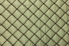 100% silk dupioni padded and quilted in diamond design by Scalamandre 8015