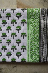 NO TARRIF CHARGES 100% ✅100% Cotton Indian Hand Printed Fabric 7 Yard ZK-21*