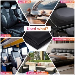 Tela Vinilo Marina Cuero Sintetico Negro 1 Yard 54×36 Impermeable Resistente Tap