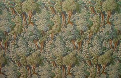 Woodland Forest Tree Tapestry Fabric Curtain Upholstery Cushion Soft Furnishing