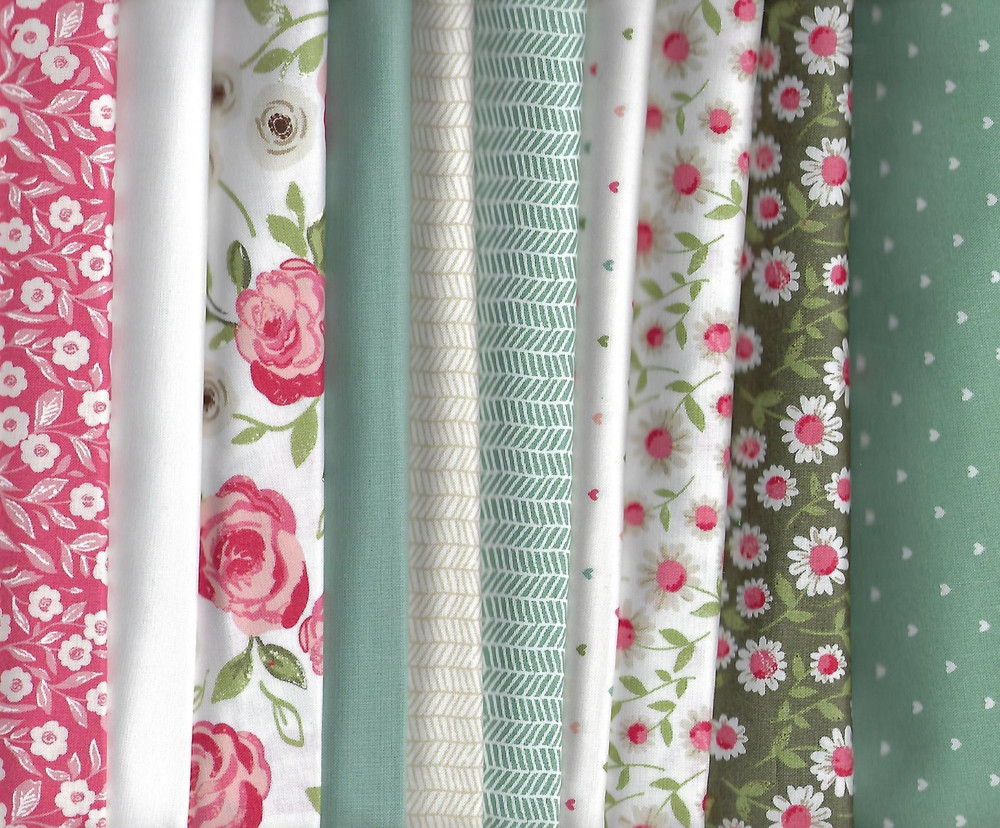 Moda Lella Boutique Cotton Quilt Fabric 10 Fat Quarters