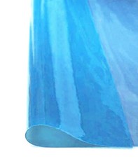 Sky Light Blue Tinted Clear Vinyl 10 Gauge PVC Plastic Fabric by the Yard 54″