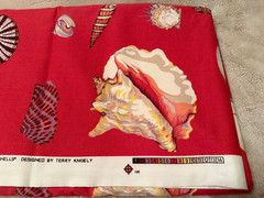 Duralee Fabrics designed by Terry Kinsley ~Shells ~ approx 9.7 Yards x 54″