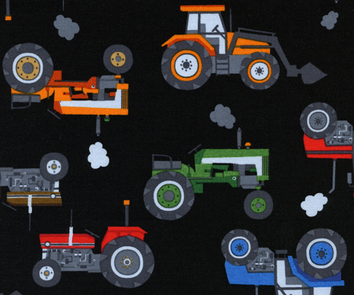 Timeless Treasures ~ ASSORTED TRACTORS Big Small ~ 100% Cotton Quilt Fabric BTY