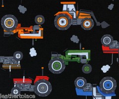 Timeless Treasures ~ ASSORTED TRACTORS Big Small ~ 100% Cotton Quilt Fabric BTY