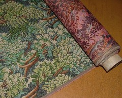 Woodland Forest Tree Tapestry Fabric Curtain Upholstery Cushion Soft Furnishing