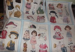 Quilt Fabric Windham Fabrics Paper Doll Sheryl Rae 6 panels