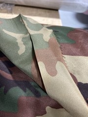 Woodland Camo 70D Nylon Fabric Cut Lightweight Military Style By The Yard