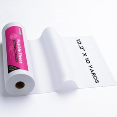 Fusible Fleece Interfacing 12.2″ x 10 Yards – Medium-Light Weight Iron-On for Se