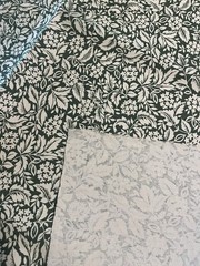 Upholstery Fabric 3 Yards X 44 Inches Hunter Green Floral Motif Pattern