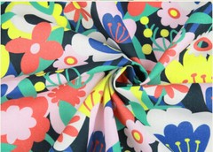 OEKO-TEX Flower Floral Patterned Fabric made in Korea by the Half Yard