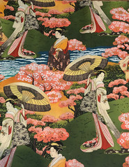 GORGEOUS SPRINGS CREATIVE PRODUCTS GROUP LLC COTTON FABRIC ASIAN MOTIF