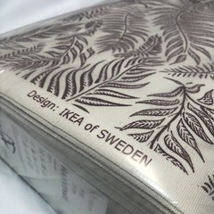 Ikea HAKVINGE Upholstry Fabric 604.765.80 Ivory With Red Fern Leaf Full Bolt