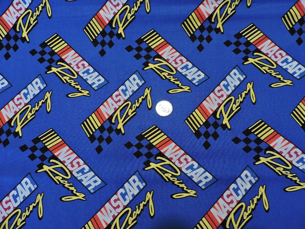 100% Cotton – Retro NASCAR Racing Print – By the Yard