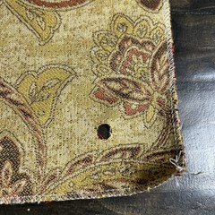 Casual Creations Vintage Upholstery Fabric Samples Brown Pattern 2 pieces 10X20
