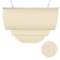 Waterproof Retractable Pergola Replacement Shade Cover Wave Sail Awning-Beige