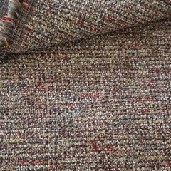 MCM Designtex? Upholstery Fabric Boucle Earthy Brown, Red, Blue 7.5 yds