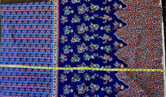 VTG Concord Fabric Double Borders Print Stripes Florals & Paisley BTHY