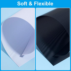10 Sheets Waterproof PVC Eye Mesh for Fursuit Cosplay Props – Black & White